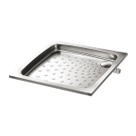 Stainless steel shower tray 800 x 800 x 71 mm