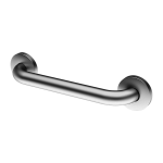 Stainless steel grab bar universal, fixed, length 385 mm, brushed 