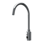 Washbasin elongated tap for cold and hot water, 24 V DC