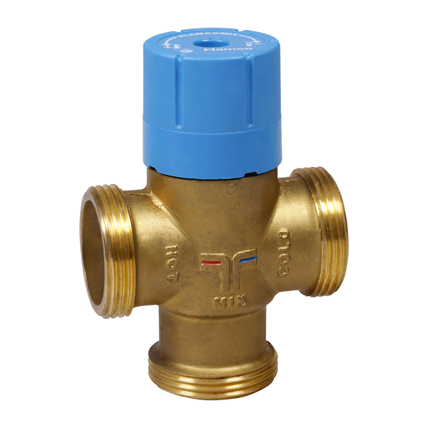 Thermostatic mixing valve 3/4“ (rate of flow 26 l/min)