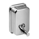 Stainless steel liquid soap dispenser, volume 0,5 l, polished