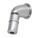 Vandal-proof shower head with possibility to set an angle of water flow