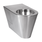 Vandal-proof stainless steel floor standing toilet