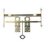 Mounting frame to the plasterboard for a hanging washbasin