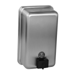 Stainless steel liquid soap dispenser, volume 1,2 l, brushed