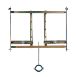 Mounting frame to the plasterboard for a mountage of urinal with a built-in radar flushing unit