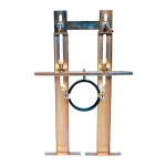 Mounting frame to the wall for a hanging toilet