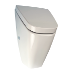 Urinal Vila with cover (system Soft-close), with a radar flushing unit and with integrated power supply, 230 V AC