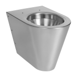 Stainless steel floor standing toilet