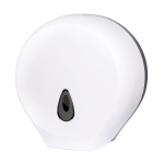 Supply bin for big coils of toilet paper, material white plastic ABS