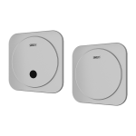 Infra-red flushing unit for a group of urinals with integrated power supply, 230 V AC