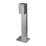 Automatic stainless steel liquid and gel disinfection and soap dispenser - stand for standing to the wall included