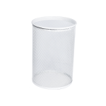 Round waste bin, color white, 13 l