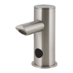 Automatic stainless steel washbasin tap for cold or premixed water, 24 V DC