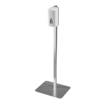 Automatic soap and disinfection dispenser with stand, white plastic, 1 l