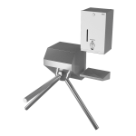 Turnstile with disinfection dispenser SLZN 59E, 230V AC