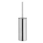 Stainless steel toilet brush, polished finish