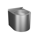 Stainless steel wall hung automatic drinking fountain, 6 V