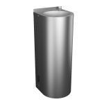 Stainless steel floor mounted automatic drinking fountain, 6 V