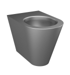 Vandal-proof stainless steel floor standing toilet