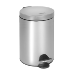 Stainless steel waste bin with a plastic insert