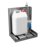 Behind mirror soap dispenser, 24 V DC