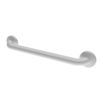 Steel grab bar universal, fixed, length 537 mm, white colour - Komaxit