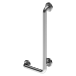 Stainless steel bath grab bar fixed, right, dimensions 350 x 660 mm, brushed