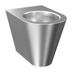 Vandal-proof stainless steel floor standing toilet