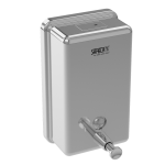 Stainless steel liquid soap dispenser, volume 1,2 l, polished, inner plastic container