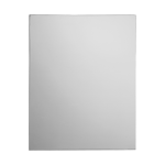 Stainless steel anti-vandal mirror (500 x 400 mm), installation by gluing