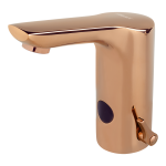 Washbasin mixer, ROSE GOLD, 24 V DC