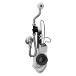 Radar flushing unit on the mounting rail, 24 V DC