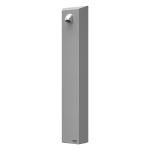 Stainless steel shower panel without piezo button for coin and token shower timers with index M - premixed water 