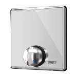 Shower control without piezo button for coin and token shower timers with index M - for cold and hot water, temperature regulated by mixer