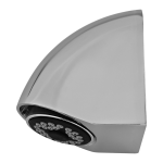 Vandal-proof shower head with possibility to set an angle of water flow, anticalc