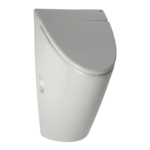 Urinal Arq with cover, with a radar flushing unit and integrated power supply, 230 V AC