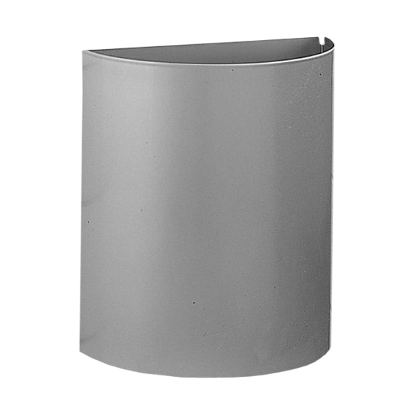 Stainless steel wall hung waste bin, volume 12 l, brushed