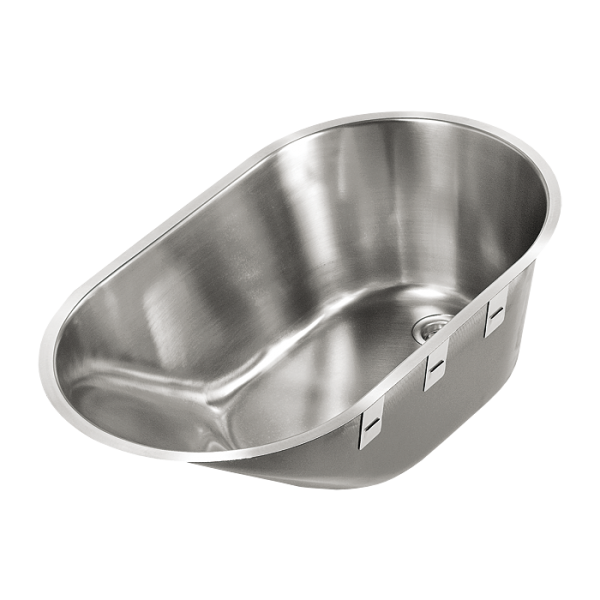 Stainless steel baby bath tub, 700 x 400 mm