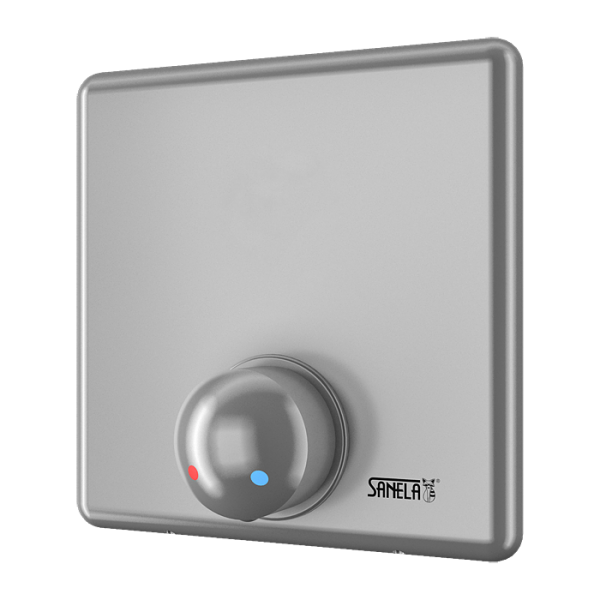 Shower control without piezo button for coin and token shower timers with index M - for cold and hot water, temperature regulated by mixer