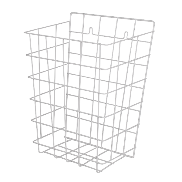 Steel wire wall hung waste bin