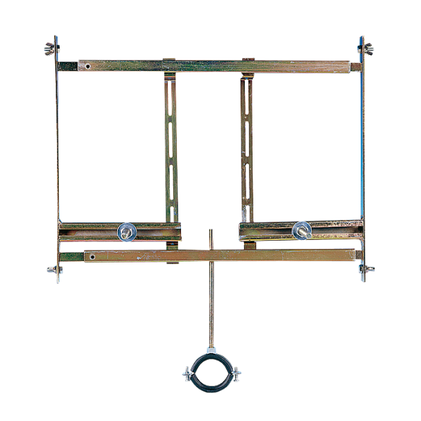 Mounting frame to the plasterboard for a mountage of urinal with a built-in radar flushing unit