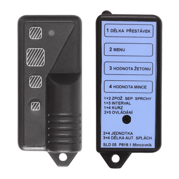 Remote control for an adjustment of parameter of coin and token timers