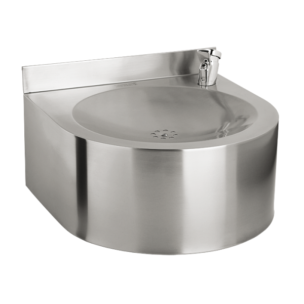 Stainless steel wall hung drinking fountain