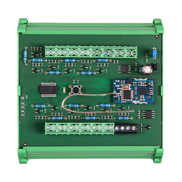 Push buttons distributor on DIN rail