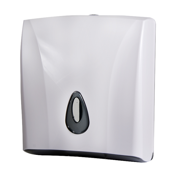 Supply bin for paper towels, material white plastic ABS