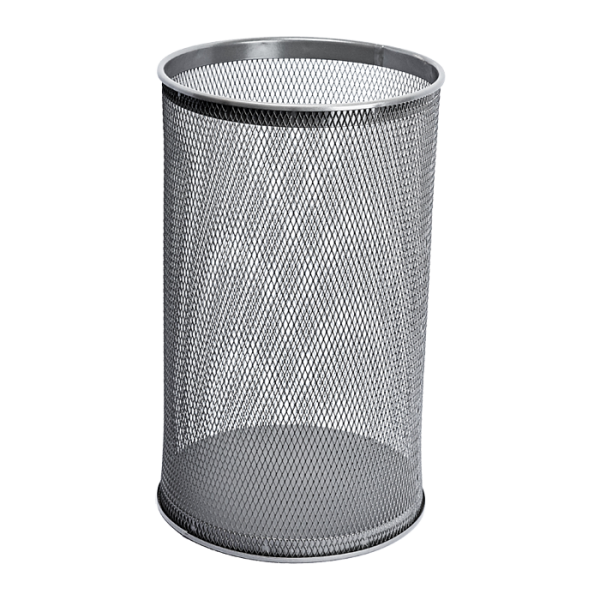 Round waste bin, color grey, 28,5 l