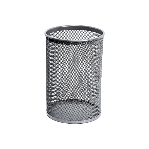 Round waste bin, color grey, 13 l