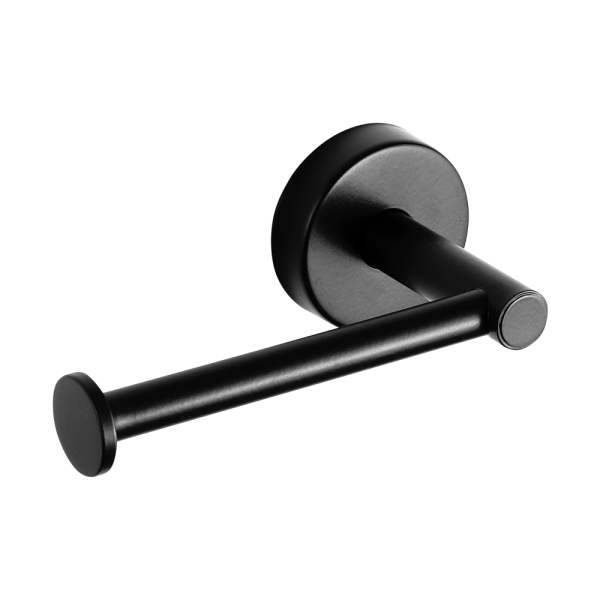 Stainless steel holder of toilet paper, black matt finish