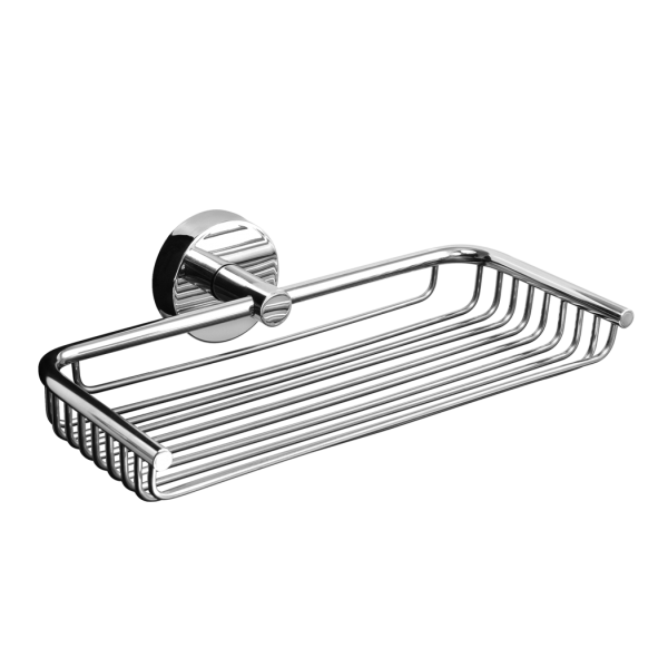 Stainless steel soap holder, polished finish